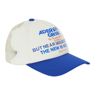 【D11抢先购】Ader Error 男品牌标志印花蓝色棒球帽