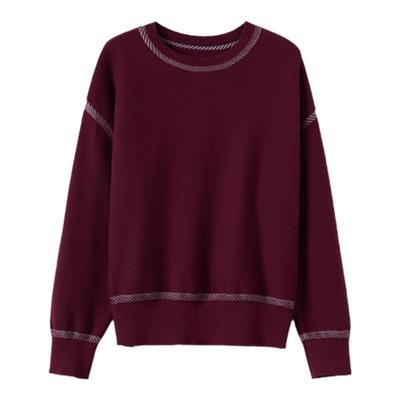 安可拉红色毛衣女可外穿内搭