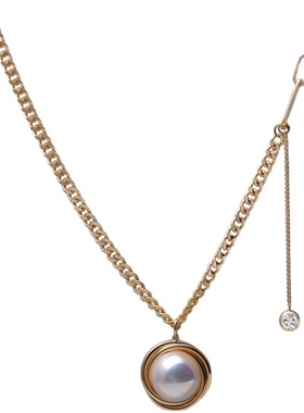 项链女小众高级轻奢仙气珍珠装饰