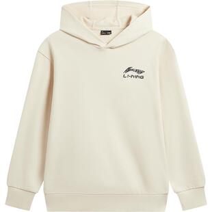 李宁童装卫衣男女小大童运动生活系列套连帽休闲春季毛圈针织童装