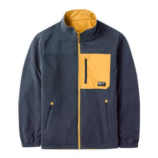 jeep夹克男款秋冬季加绒加厚保暖抓绒衣男士户外双面穿商务外套潮