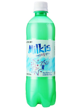 乐天韩国进口牛奶味混合碳酸饮料