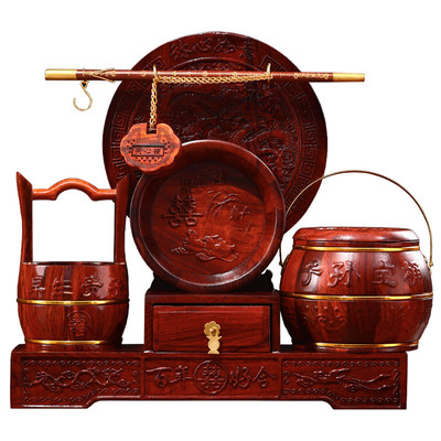 红木子孙桶实木结婚高档女方陪嫁用品新婚嫁妆出嫁婚礼喜事喜马桶