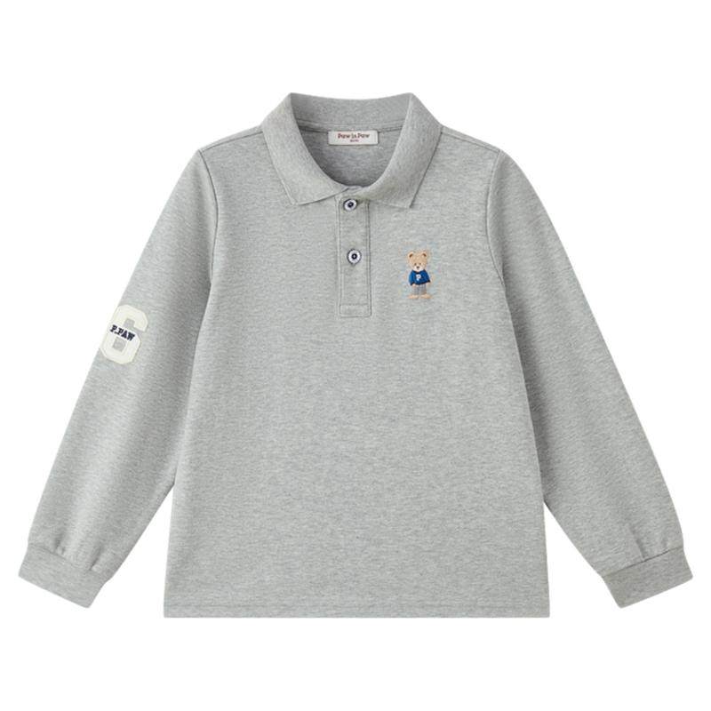 熊宝棉PawinPaw男童秋季POLO领T恤