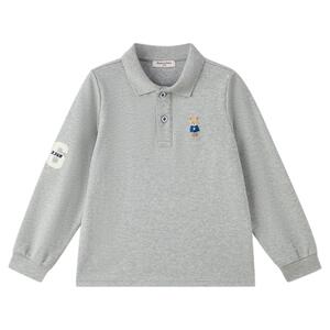 熊宝棉PawinPaw卡通小熊童装秋季男童男宝宝POLO领T恤