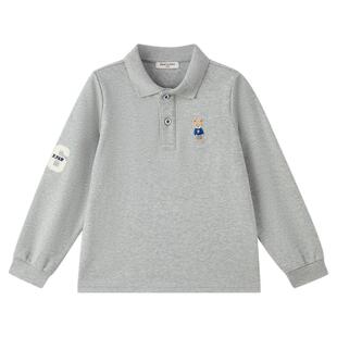 【熊宝棉】PawinPaw卡通小熊童装25秋季新款男童男宝宝POLO领T恤