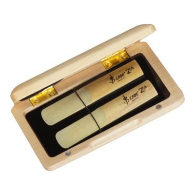 木色单簧管黑管萨克斯实木哨片盒