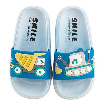 挖掘机可爱儿童拖鞋夏季防滑