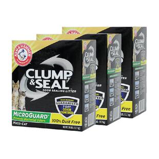 艾禾美铁锤猫砂无粉尘除臭猫砂矿砂绿标12.7kg*3矿石膨润土猫砂