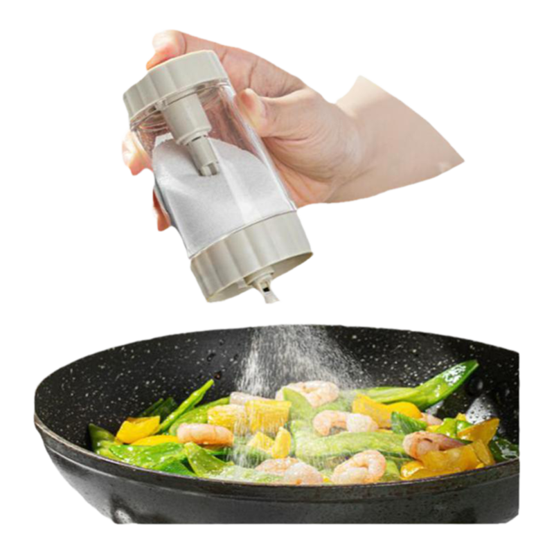 日式定量盐罐玻璃防潮密封控盐瓶胡椒粉烧烤撒料瓶撒盐神器调料罐