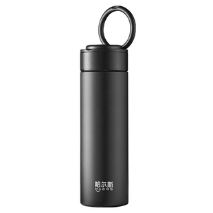 哈尔斯保温杯316L不锈钢水杯男女新款提环杯学生上学便携简约杯子