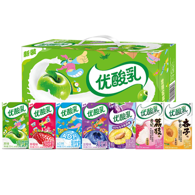 5月新货优酸乳多口味250ml*24盒