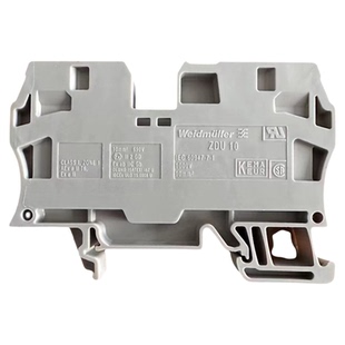 正品德国魏德米勒 接线端子 ZDU10 10平方 导轨式安装 1746750000