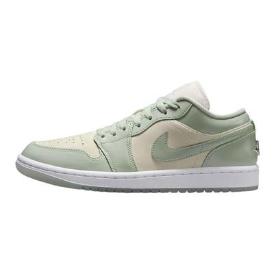 Nike耐克女鞋Air JORDAN 1 AJ1抹茶奶绿 低帮复古板鞋HF4078-100