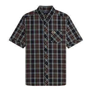 FREDPERRY短袖格纹衬衫英伦质感