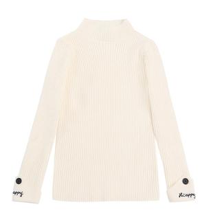 女童毛衣2025新款冬季儿童打底衫一体绒半高领加绒针织衫内搭秋冬