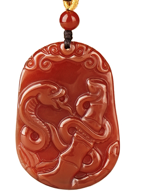 吉照堂男女款红玛瑙十二生肖吊坠