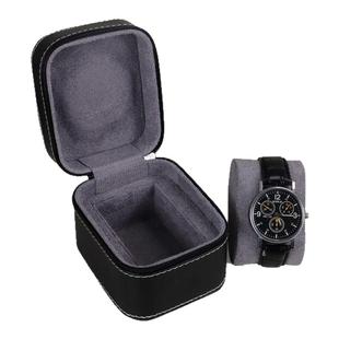 高档PU皮质手表表盒欧式机械腕表拉链盒精致包装旅行首饰盒子定制