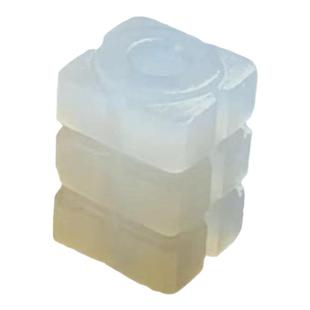 烟紫和田玉良渚玉琮配珠10mm小尺寸文玩配饰 手串diy珠串隔珠背云