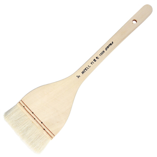 永山羊毛刷子水彩画刷羊毛刷板刷底纹刷排刷裱纸刷铺色背景刷木杆