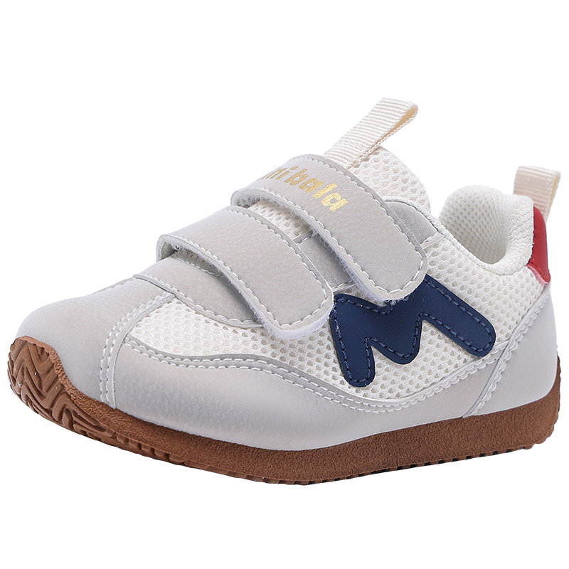 迷你巴拉春季新款宝宝学步鞋女童德训鞋轻便男童网面休闲运动鞋子