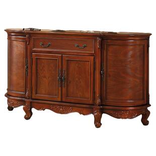 欧式餐边柜实木储物柜 美式玄关柜茶水柜收纳柜厨房家具柜子碗柜