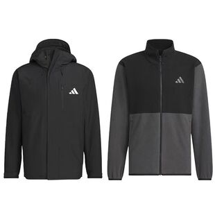 正品Adidas阿迪达斯男子三合一加绒内胆保暖户外冲锋衣外套JM9140