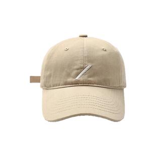 2025设计师款斜杠刺绣棒球帽子女韩版大头围宽檐加深加大鸭舌帽潮