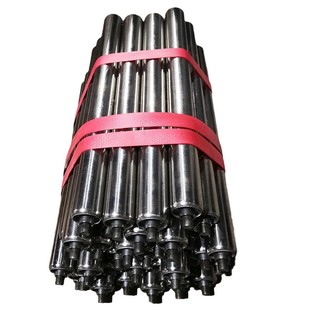 无动力滚筒上下镀锌托轮不锈钢辊筒流水线滚轴轴承辊子可伸缩螺纹