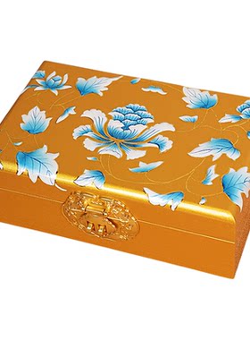 土豪金青花瓷盒闺蜜生日礼物