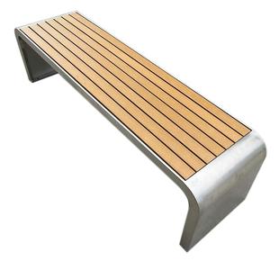 创意玻璃钢休闲座椅定制商场户外园林景观木艺防腐木坐凳美陈摆件