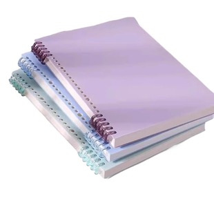 B5高中生专用可拆卸日记本加厚线圈笔记本b5初中记录本横线a5考研大学生ins风摘抄本高颜值内页不硌手装订