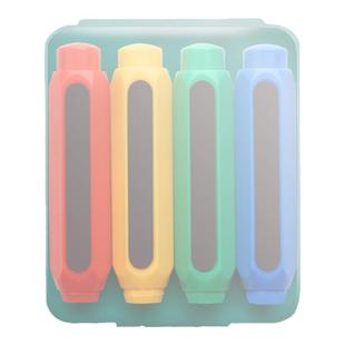 粉笔套粉笔夹壳教师专用握笔器自动手套无尘免脏手防灰神器按动式磁性装儿童老师保护护手家用拿笔套延长托字