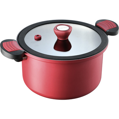 苏泊尔电磁炉专用微压汤锅家用三层抗菌防爆双耳炖煮不粘高压蒸锅