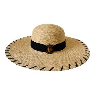 2025田园烂漫系列草帽大檐帽旅游度假风沙滩帽遮阳防晒帽太阳帽女