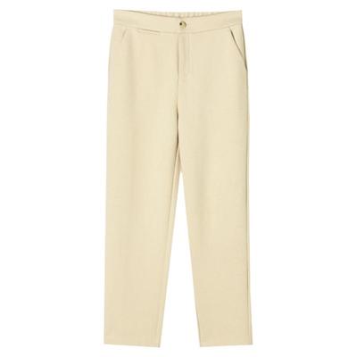 松紧高腰微弹休闲裤女