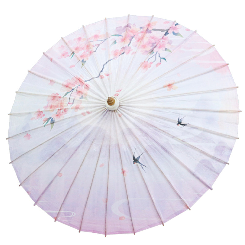 粉色小清新油纸伞中典防雨遮阳
