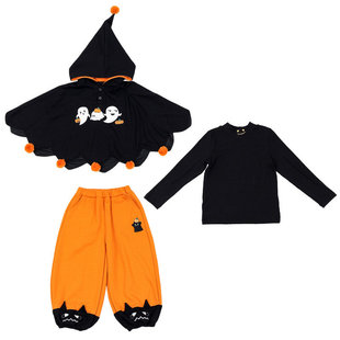 儿童万圣节cos南瓜精男女童角色扮演姐弟装幼儿园元旦舞蹈表演服