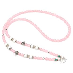 泰国佛牌链子挂绳水晶男女毛衣链圆珠玛瑙水晶玉髓挂绳