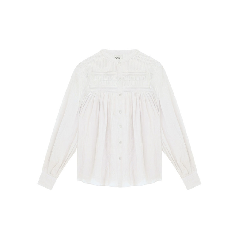 MARANT ETOILE PLALIA法式风琴褶圆领衬衫
