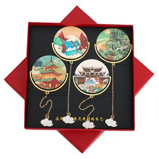 贵州黄果树瀑布景点书签特色旅游金属文创礼品伴读随手礼定制刻字