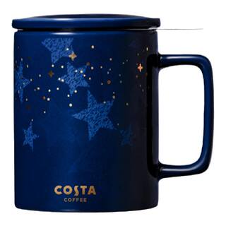 COSTA马克杯带盖男女生情侣杯子一对情侣款水杯陶瓷办公室泡茶杯
