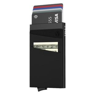 Vulkit高档侧推卡盒防消磁弹出式卡包卡套屏蔽RFID防盗刷银行卡夹