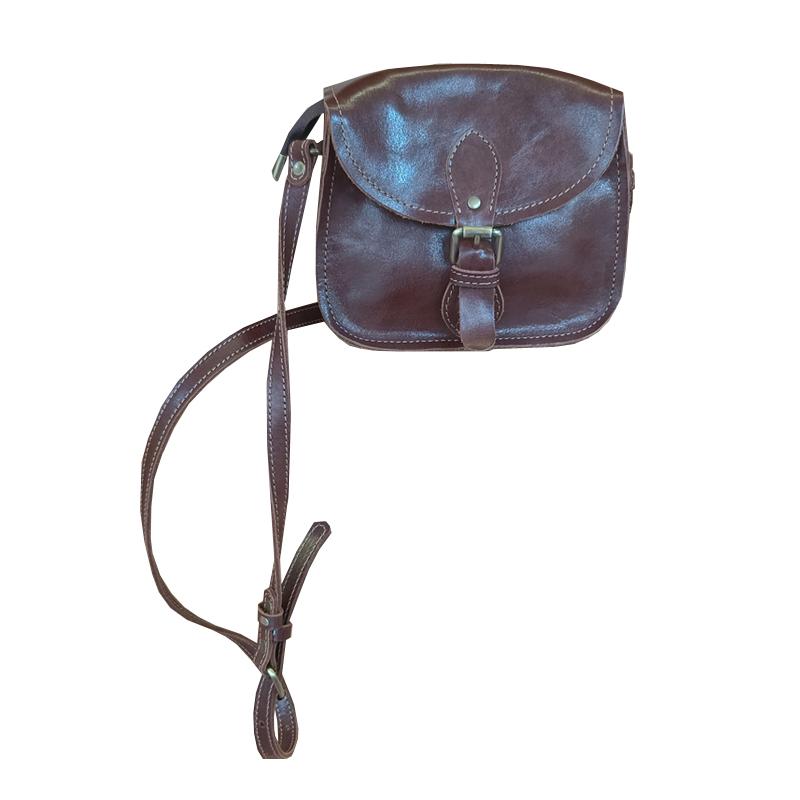 手工复古植鞣真皮马鞍小包原创森系女士头层牛皮单肩包手机斜挎包