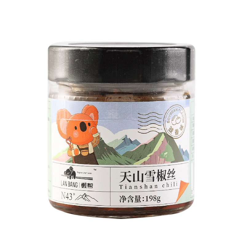 柏兰天山雪椒丝辣椒酱拌饭拌面佐餐香菇鲜椒酱火锅蘸酱夹馍调味酱