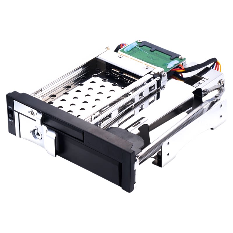Unestech 双盘位2.5寸3.5寸SATA热插拔硬盘盒 光驱位免工具6Gbps