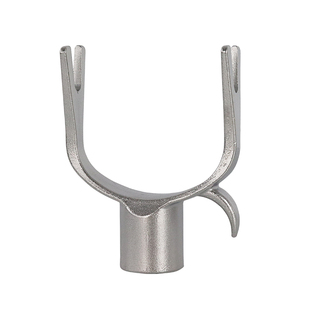 不锈钢衣叉头拉钩挑挂衣架撑衣杆接头伸缩晾衣杆加大金属U型叉头