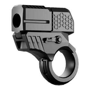 特工震爆金手指阿祖抛壳合金黑科技男孩解压迷你指环手枪玩具金属