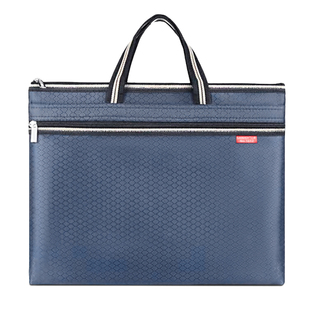 三益公文包手提袋送礼装烟装酒牛津布公文包大容量文件袋装整箱酒不透明防水袋A4加宽手提帆布袋可定制logo