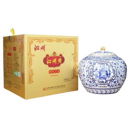 沁州黄有机小米新米青花瓷罐装有机杂粮礼盒山西特产小米粗粮粥